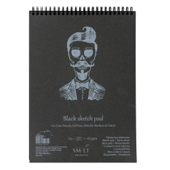 Bloc desen Sketch pad Authentic Black 165gr