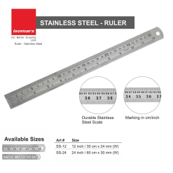 Rigla metal Isomars 30 cm - 8906081270566