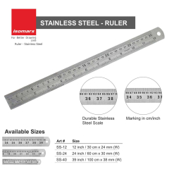 Rigla metal Isomars 100 cm - 8906081279187