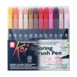 Seturi carioci Sakura Koi Color Brush - Set 24 carioci