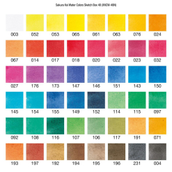 Set acuarele Sakura Koi Watercolor Sketchbox - 48