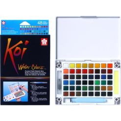 Set acuarele Sakura Koi Watercolor Sketchbox - 48