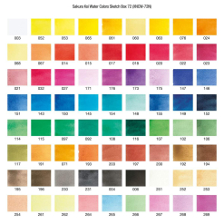 Set acuarele Sakura Koi Watercolor Sketchbox - 72 - XNCW72N