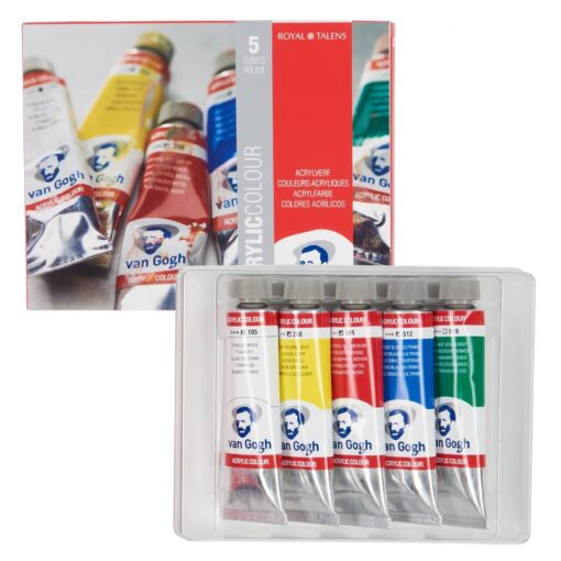 Set 5 culori acrilice Talens Van Gogh Starter 40ml