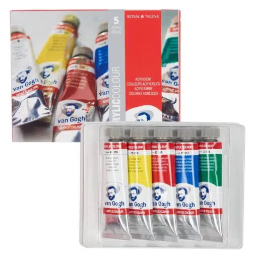 Set 5 culori acrilice Talens Van Gogh Starter 40ml