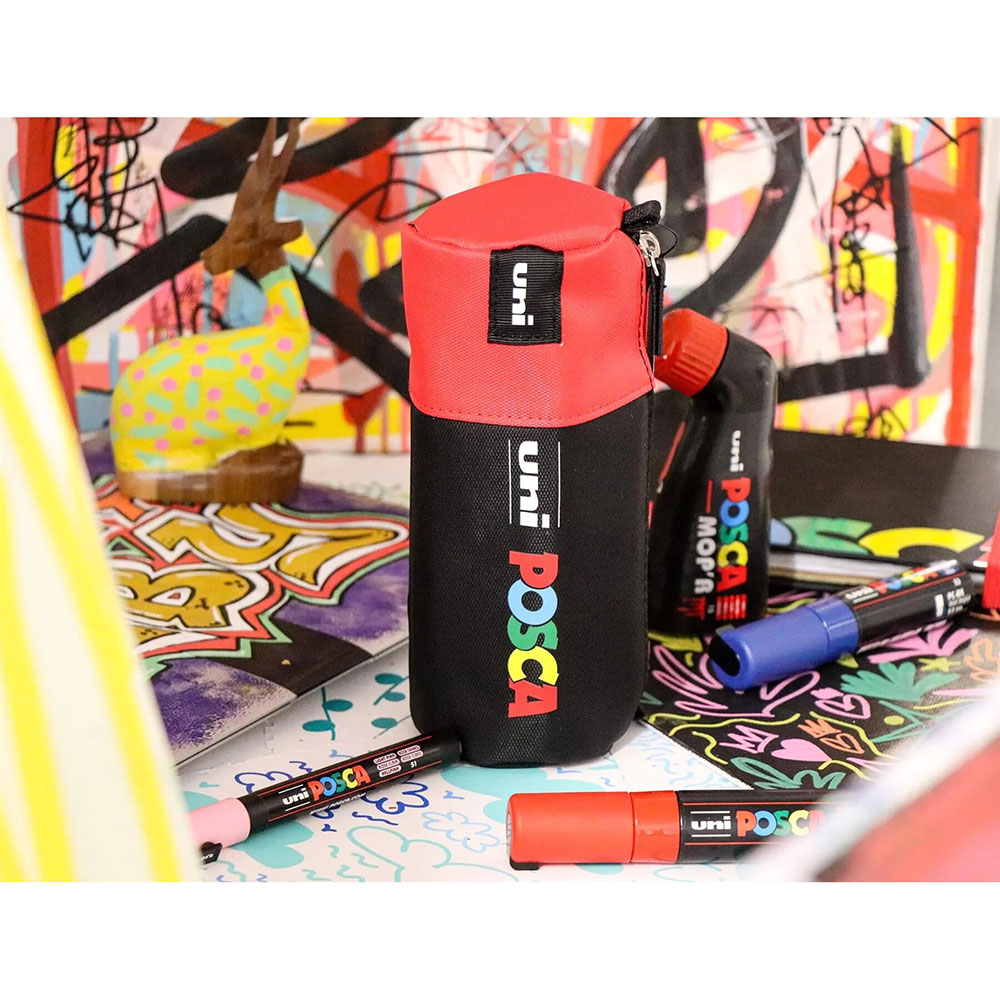 Set markere Posca Penar Rosu 16 markere