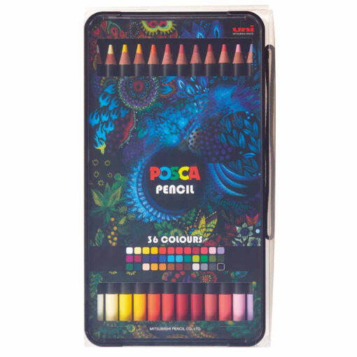 Set Creioane Colorate Posca Pastel Gras 36 Culori