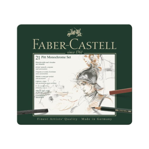 Set creioane Faber-Castell Pitt Monochrome Set 21