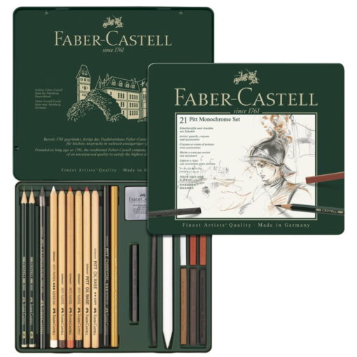 Set Creioane Faber-Castell Pitt Monochrome Set 21