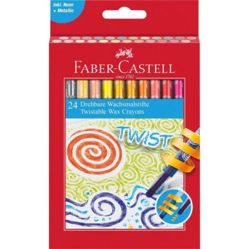 Set Creioane Cerate Faber-Castell Twist 24