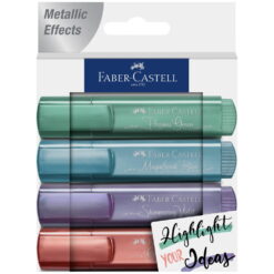 Textmarker Set 4 Metalizat Faber-Castell