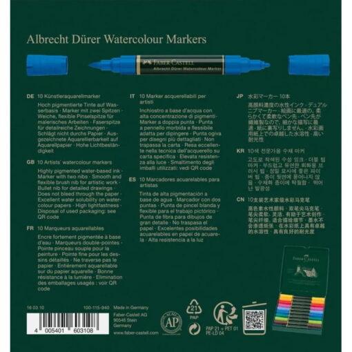 Set 10 Markere Solubile A.Durer Faber-Castell