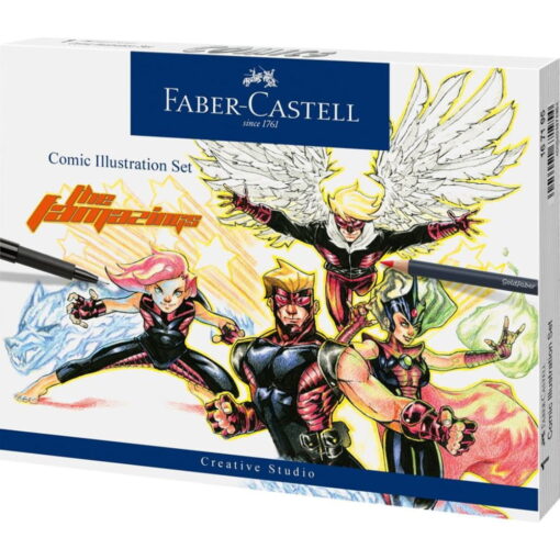 Set Creioane Faber Castell Comic Illustration 15 Piese