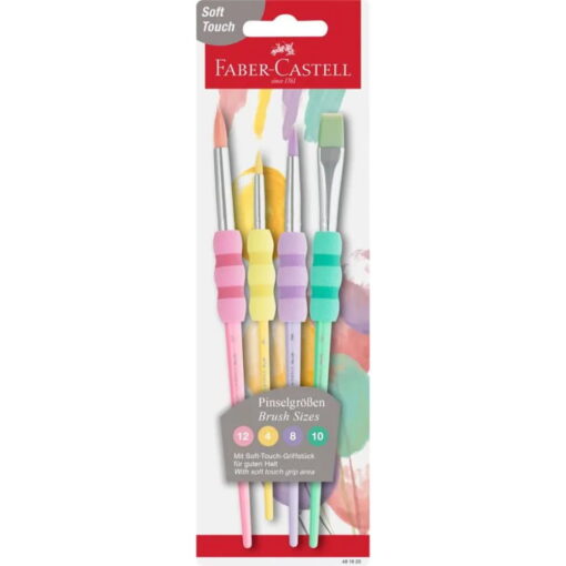 Set Pensule Faber-Castell Soft Touch Pastel 4