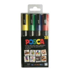 Set markere Posca PC-5M 4 culori