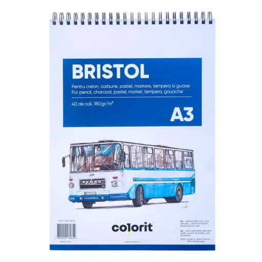 Bloc de desen Colorit Bristol A3