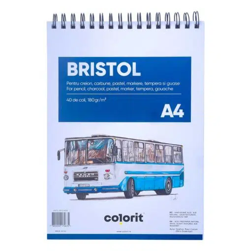 Bloc de desen Colorit Bristol A4