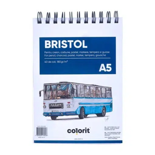 Bloc de desen Colorit Bristol A5