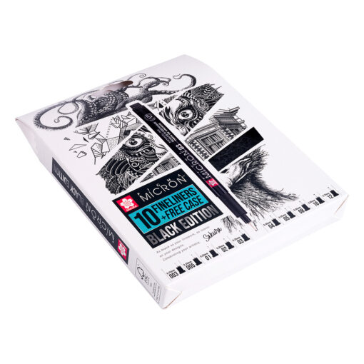 Set 10 linere Sakura Pigma Micron Black + PENAR CADOU - imagine 4