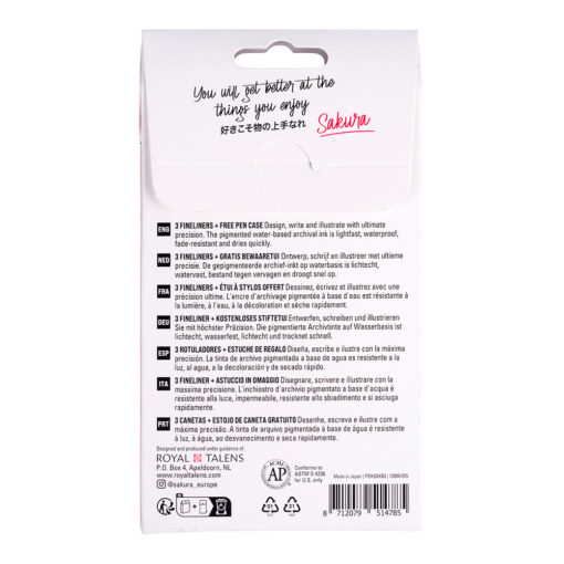 Set 3 linere Sakura Pigma Micron Black + PENAR CADOU - imagine 5