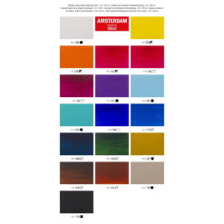 Set 18 culori acrilice Amsterdam 120ml Value Pack