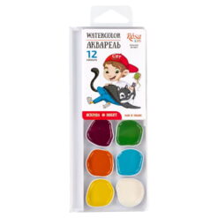 Set 12 acuarele Rosa Kids Cats & Boy