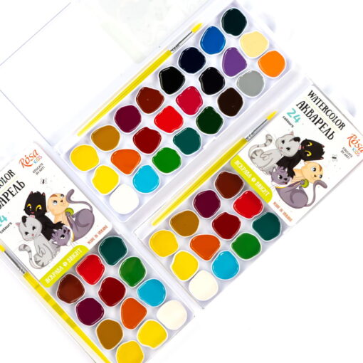 Set 24 acuarele Rosa Kids Cats
