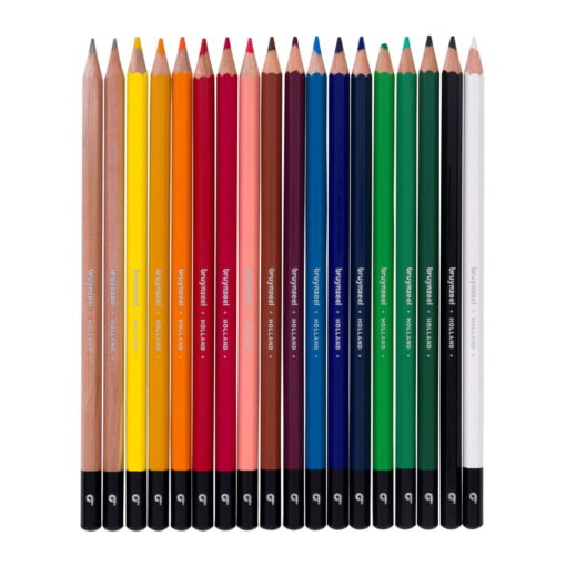 Set 18 creioane colorate Bruynzeel cutie metal