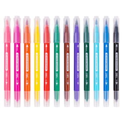 Set carioci cu varf pensula Deli Colour Emotion