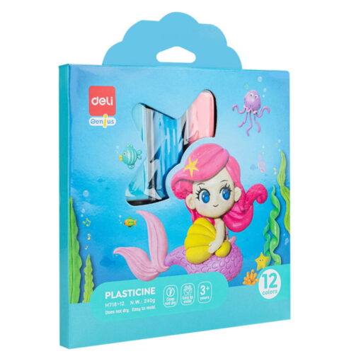 Set plastilina 12 Culori 240g Deli