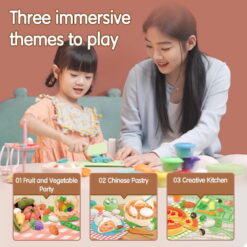 Set creativ plastilina Fructe si Legume