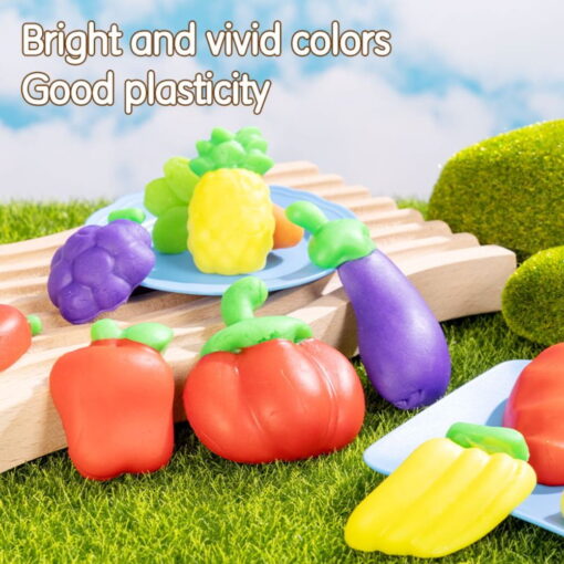 Set creativ plastilina Fructe si Legume