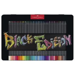 Set 36 creioane Black Edition cutie metal
