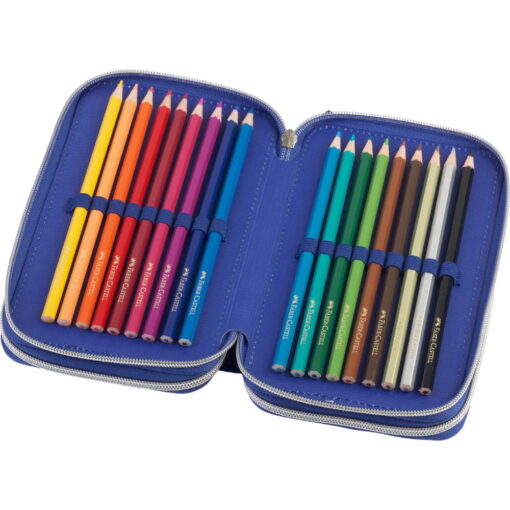 Penar echipat 3 fermoare Dinozaur Faber Castell