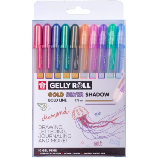 Set 10 Pixuri Gelly Gold & Silver Shadow