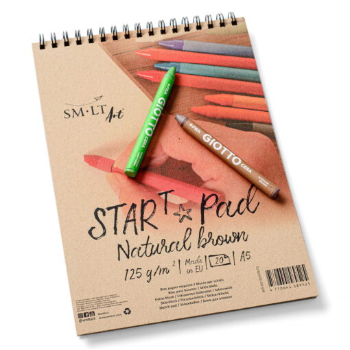 Start Pad Spiral Natural 125gr 20 Sheets