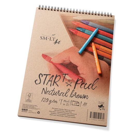 Start Pad Spiral Natural 125gr 20 Sheets