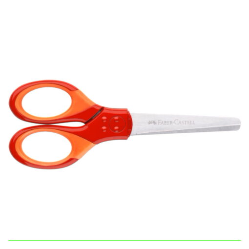 Foarfeca Scolara cu Protectie Grip Rosu
