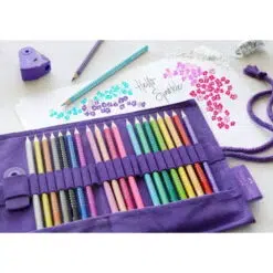 Rollup 20 creioane colorate Faber Castell Sparkle - FC201738