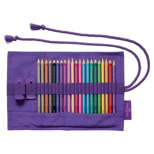 Rollup 20 creioane colorate Faber Castell Sparkle - imagine 3