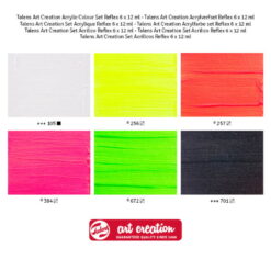 Set 6 Acrilice Art Creation Reflex 12ml