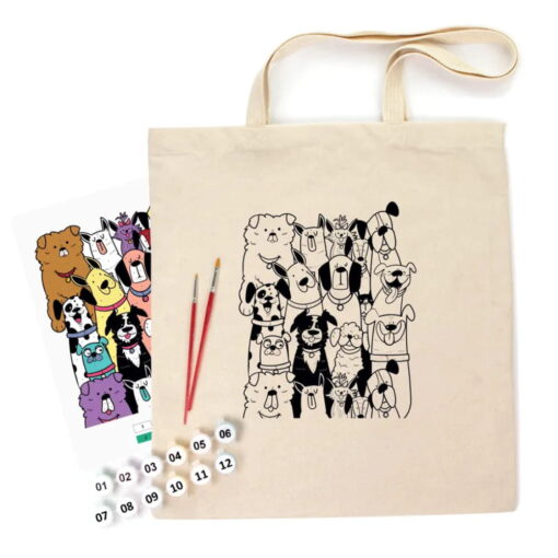 Set Creativ Rosa Ecobag - Dogs