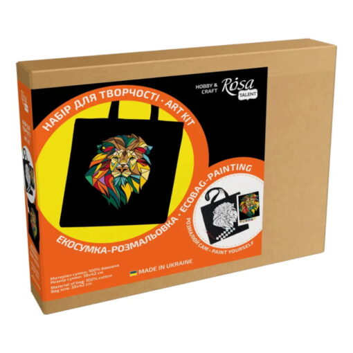 Set Creativ Rosa Ecobag Black - Neon Lion