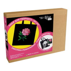 Set Creativ Rosa Ecobag Black - Tender Peony