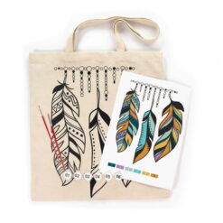 Set creativ Rosa Ecobag Golden Feathers