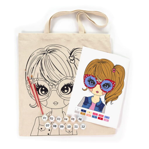 Set Creativ Rosa Ecobag - Cute Girl