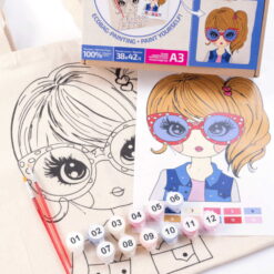 Set Creativ Rosa Ecobag - Cute Girl