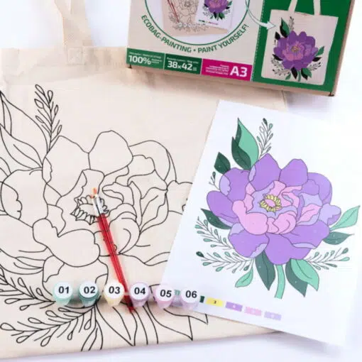 Set Creativ Rosa Ecobag - Magic Peony