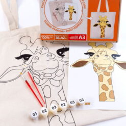 Set Creativ Rosa Ecobag - Giraffe
