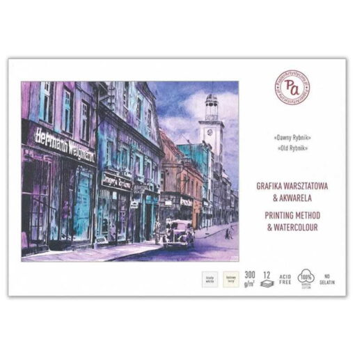 Bloc Pa Watercolour Rybnik 300gr, A4,12 Coli